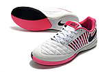 Футзалки Nike Lunar Gato II IC white/pink, фото 3