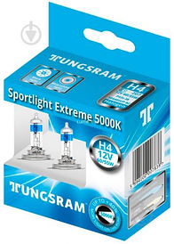 Автолампи, глологенні лампи для авто Н4 12 V 60/55 (43) Tungram Sportight Extrime +40%. Ближний-дальний свет