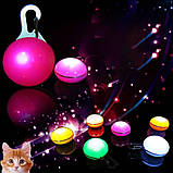 Світлодіодний LED ліхтарик для собак на нашийник Кулон брелок безпеки світиться на поводок Multibrand, фото 2