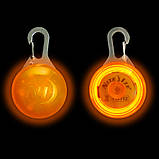 Світлодіодний LED ліхтарик для собак на нашийник Кулон брелок безпеки світиться на поводок Multibrand, фото 7