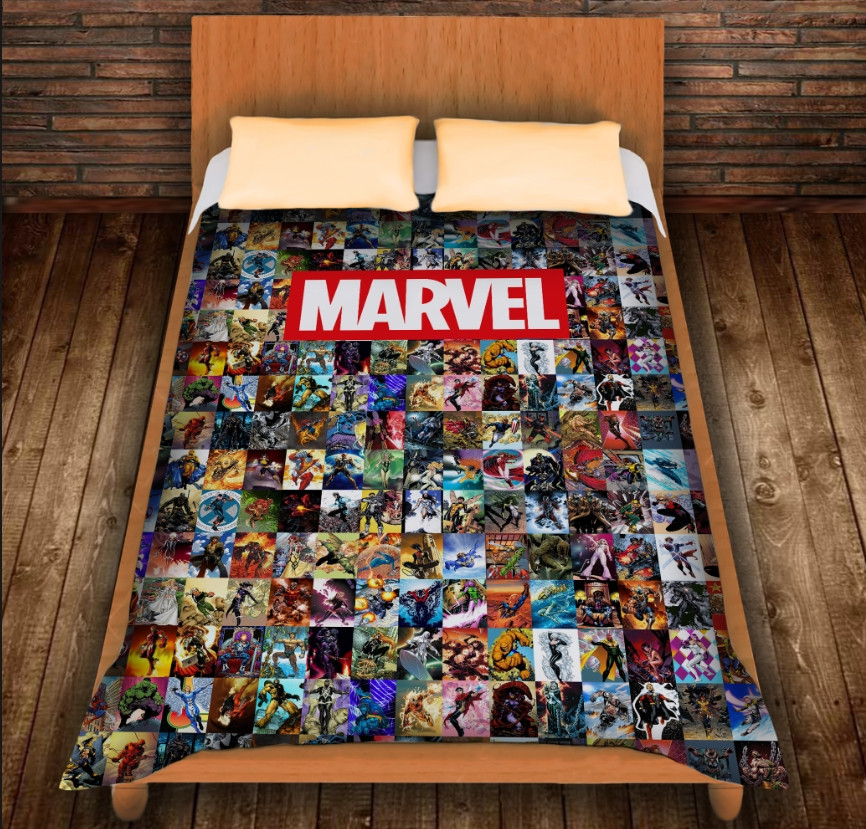 Плед з 3D принтом-Marvel 150х200 см., фото 1