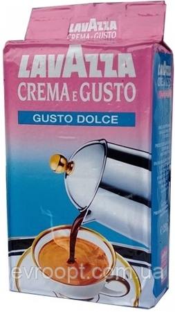 Кава мелена Lavazza CREMA e Gusto Dolce 250 г(k)