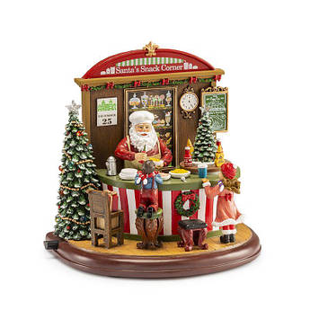 Музична статуетка з підсвічуванням у новорічній тематиці "Закусочна Санти" Palais Royal