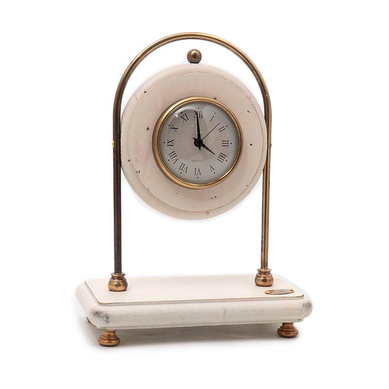 Годинник настільний білий "під старовину", фото 1