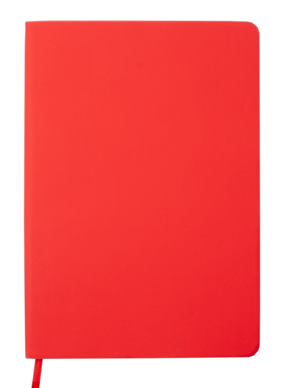 Записна книга блокнот Buromax TOUCH ME LOGO2U А5 мистецтв. шкіра 96арк. клітка червоний BM.295102-05
