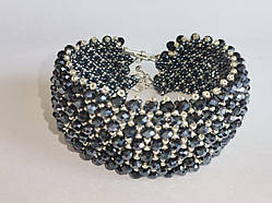 Браслет із бісеру та намистин