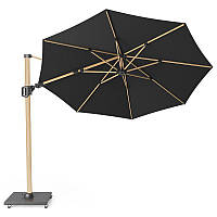 Зонт уличный Challenger T² premium ø3,5 Oak Faded black PLATINUM