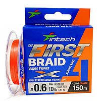 Шнур плетеный Intech First Braid X4 #1/0.165mm (15lb/6.81kg) 150m