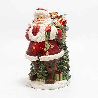 Шкатулка "Санта с мешком подарков за спиной"