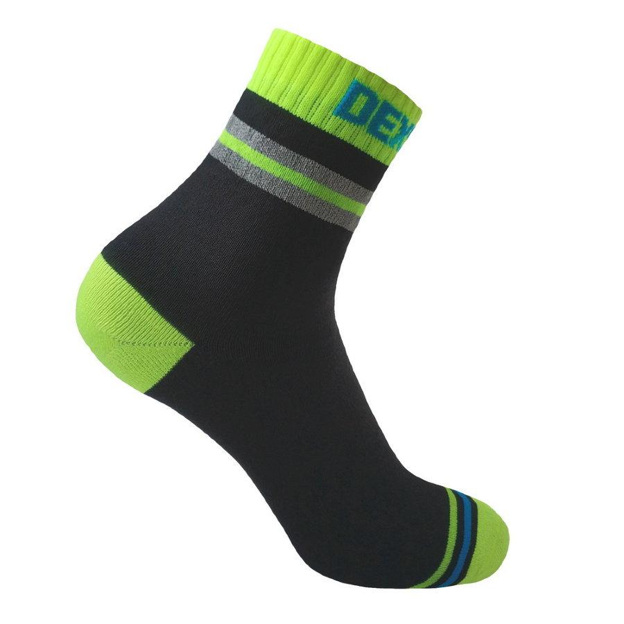 Шкарпетки Dexshell Pro visibility Cycling водонепроникні з зеленою смугою S 36-38