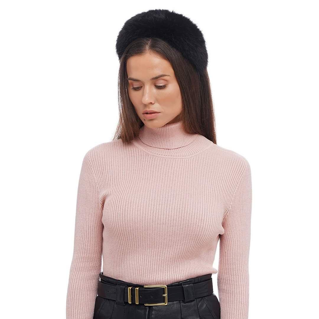 Стильний хутряний обруч-обідок для волосся my scarf, фото 1