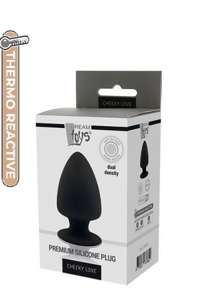 Анальна пробка з термоактивного силікону Premium Silicone Plug Black