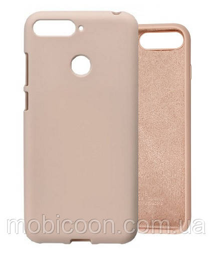 Чехол Silicone Case full для Huawei Y6 Prime 2018 Pink Sand