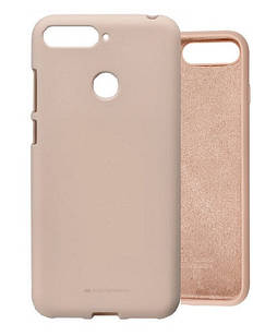 Чехол Silicone Case full для Huawei Y6 Prime 2018 Pink Sand