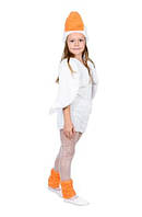 Карнавальный костюм ГУСЬ БЕЛЫЙ от 3 до 7 лет, детский костюм белого гуся меховый