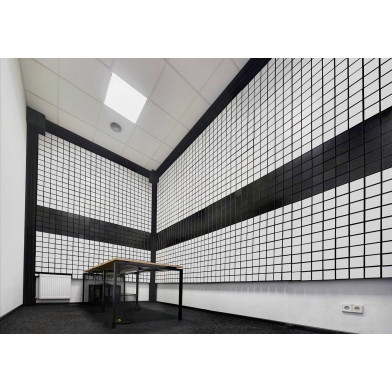 Панель из акустического поролона Ecosound Tetras Black 100x200 см, 70 мм, чёрный графит - фото 3 - id-p1274270565