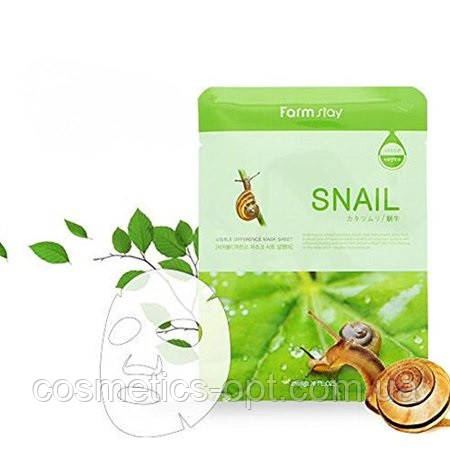 Відновлювальна маска з муцином равлика FarmStay Visible Difference Mask Sheet Snail