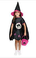 Карнавальный костюм ВЕДЬМА, ведьмочка на Хэллоувин 110-120 см рост, костюм ведьмы для девочки