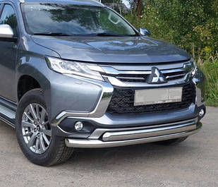 Кенгурятник на Mitsubishi Pajero Sport (c 2016--) Мітсубісі Паджеро Спорт