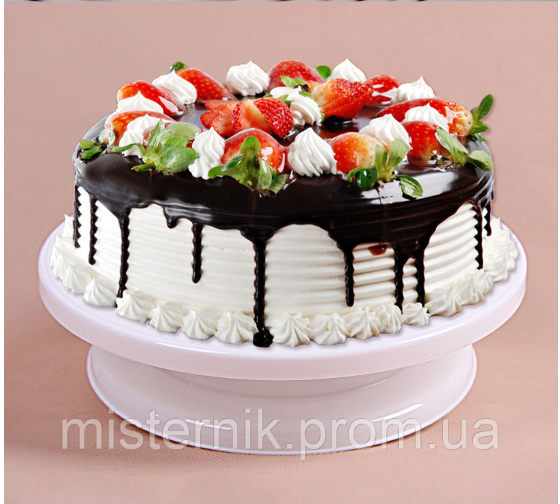 Купити Підставка для торта обертається на ніжці тортівниця 28 см, ціна ...