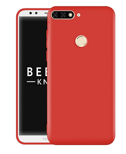 Чехол Silicone Case full для Huawei Y6 Prime 2018 Red