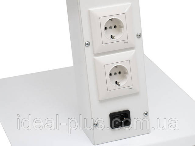 Візок косметологічна МЕТАЛ + розетки для косметологічних апаратів модель 255-1 Косметологічні візки в Україні