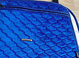 Накидки на сидіння авто Elegant Palermo EL 700 102 передні та задні з алькантари голубі, фото 3
