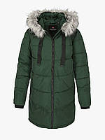 Жіноча куртка пальто Volcano, зелена, зимова