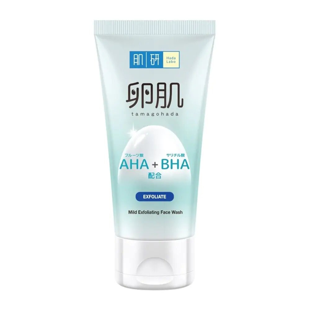М'яка пінка-пілінг для обличчя HADA LABO AHA+BHA Tamagohada Exfolication Face Wash 130g