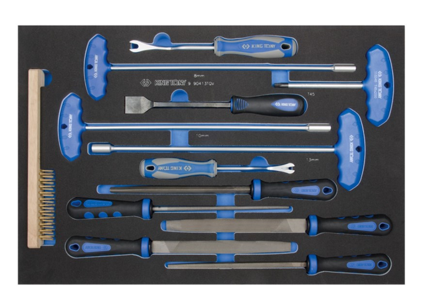 Комплект інструментів: 13 одиниць напильників та викруток