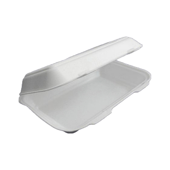 Упаковка для доставляння суші 240x155x70 мм одноразова біла, 250 шт./пач.