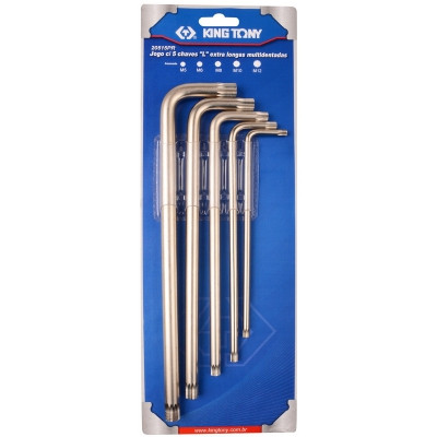 Набір Г-подібних ключів 5 одиниць KING TONY