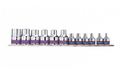 Набір зірочкових головок 10 шт. 3/8" та 1/2" на планці (уп.32)