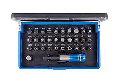 Набір біт 1/4" TORX, HEX, PZ, PH, SLOT, 32 одиниць в пластиковому кейсі