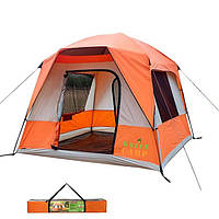 Палатка 4+1 местная GreenCamp 10, полуавтомат