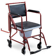 Крісло стілець туалет на колесах санітарне медичне Timago FS-692