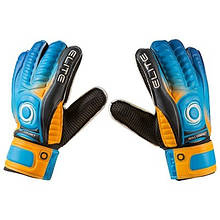 Воротарські рукавички Latex Foam ELITE (р-р 6-9, помаранчево-блакитний)