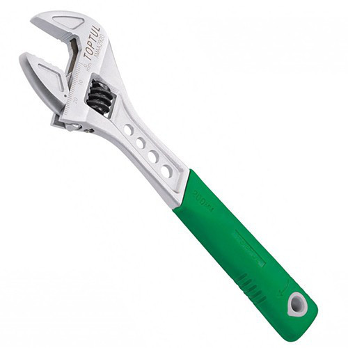 Розвідний гайковий ключ TOPTUL 8" 209 мм з погумованою ручкою AMA2920, фото 1