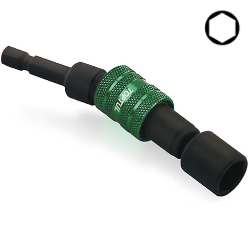 Головка торцева для шурупокрута TOPTUL 10 мм L=87 мм із шарніром магнітна BEBA0810, фото 1