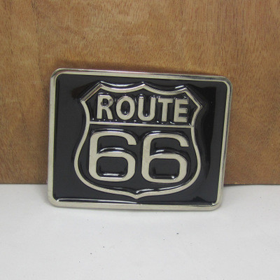 Пряжка для ременя Route 66 чорна, фото 1
