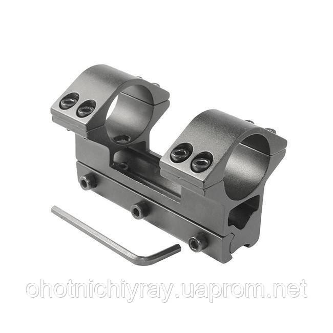 Кріплення на зброю для ліхтаря 2x25mm Ring (планка вівера 10 мм) (K374)