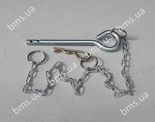 Стопор / Шплінт з ланцюжком для штуцера 50-65  мм / підкова гасителя (тринога), фото 1