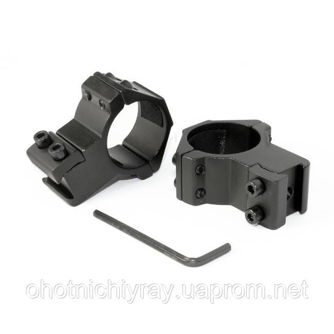 Кріплення на зброю для ліхтаря 30 mm Ring Double (Байонет 9 мм) (K1516)