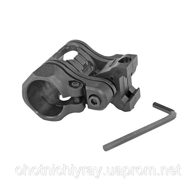 Кріплення для ліхтаря на гладкодульну зброю (High Quality Plastic 25-31 мм) (KUPlastic)