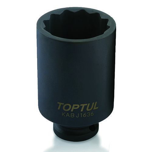 Головка 12-гранна ударна довга TOPTUL 1/2" 36 мм KABJ1636, фото 1