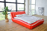 М'яке двоспальне ліжко "Лотос" без підйомного механізму 140*200, фото 2