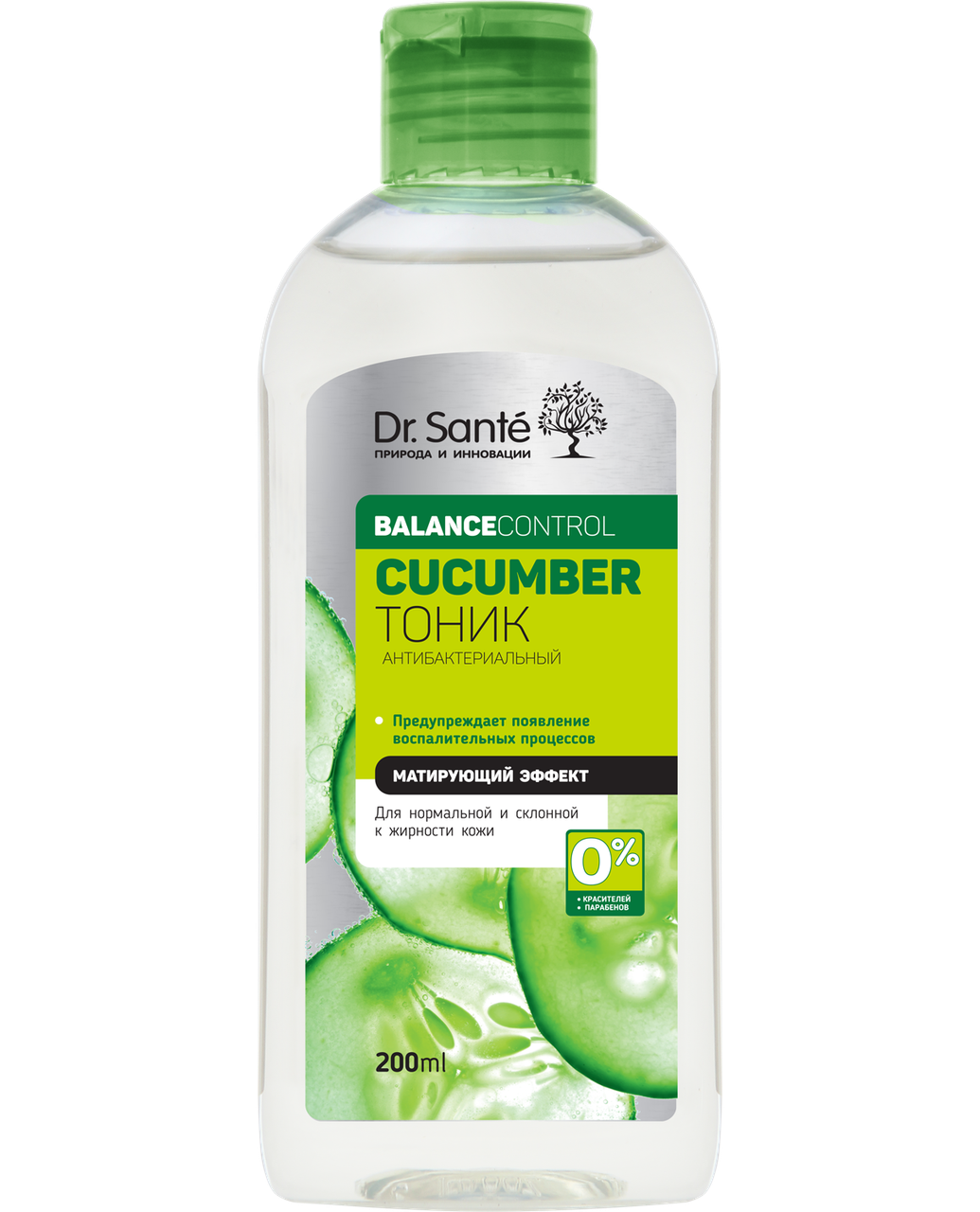 Тонік Антибактеріальний 200мл Dr.Sante Cucumber