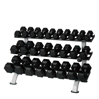 Стійка під гантелі 12 пар гексгональні SPART
