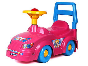 Дитячий автомобіль для прогулянок "Технок" ,рожевий, 3848