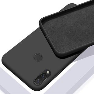 Чохол Silicone Case full для Xiaomi Redmi Note 7 Pro Black